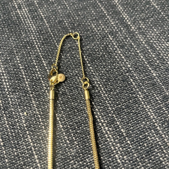 Madewell Black Heart Necklace with Gold chain - Picture 4 of 5